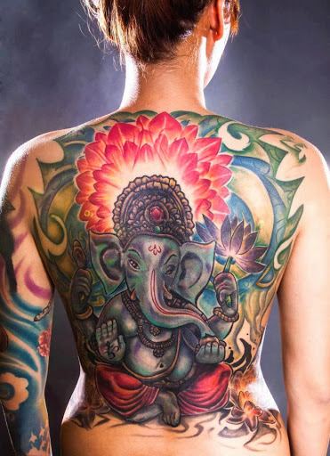 ganesha tattoo large Татуировки: бог Ганеша